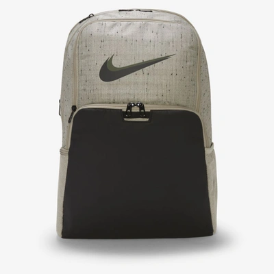 Nike Brasilia Slub Training Backpack In Stone,black,black