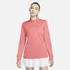 Nike Dri-fit Uv Victory Women's 1/2-zip Golf Top In Pink Salt,white