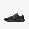 Nike Revolution 6 Big Kids' Road Running Shoes In Black/dark Smoke Grey/black