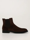 Tod's Slip-on Suede Chelsea Boots In Dark