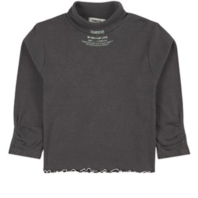 Tambere Kids' Lilly Turtleneck Charcoal In Black