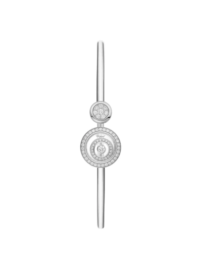 Chopard Women's Happy Spirit 18k White Gold & Diamond Bangle