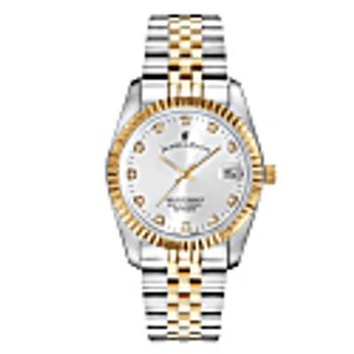 Jacques Du Manoir Swiss Made Inspiration Gold Two Tone 36mm Watch With Date