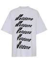 WE11 DONE WHITE COTTON T-SHIRT