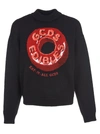Gcds Candy-print Roll Neck Pullover In Black