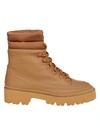 Gia Borghini Lace-up Cargo Ankle Boots In Cognac