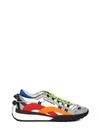 Dsquared2 Legend Double Wave Leather Sneakers In Multicolore
