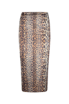 Rotate Birger Christensen Rotate Birgerchristensen Tasha Skirt In Leopard