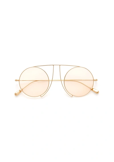 Kaleos Jefferies Gold Sunglasses