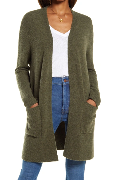 Madewell Kent Cardigan Sweater In Heather Foliage