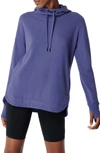 Sweaty Betty Escape Fleece Hoodie In Cornflower Blue