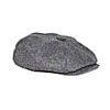 Mister Miller - Master Hatter Men's Alberts Smoke Bakerboy Cap In Grey Merino Lambswool In Merino
