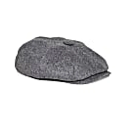 Mister Miller - Master Hatter Men's Alberts Smoke Bakerboy Cap In Grey Merino Lambswool