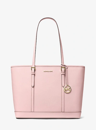 Michael Kors Jet Set Travel Large Saffiano Leather In Pink