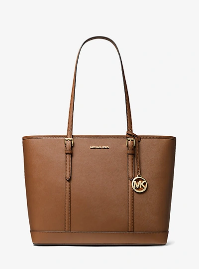 Michael Kors Jet Set Travel Large Saffiano Leather In Brown