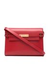 Saint Laurent Manhattan Clasp-fastening Shoulder Bag In Rot