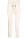 VAL KRISTOPHER RIBBED STRAIGHT-LEG TROUSERS