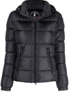 Save The Duck Plumo Hooded Puffer Jacket In Blau