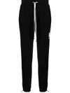 Amiri Logo Cotton And Viscose Sweatpants In Schwarz