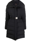 Aspesi Mid-length Down-padded Coat In Schwarz