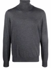 Fileria Roll-neck Fitted Jumper In Grau