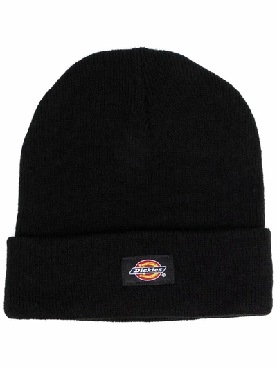 Dickies Construct Gibsland Knitted Beanie In Schwarz