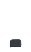 Fendi "ff" Mini Zip-around Wallet In Black