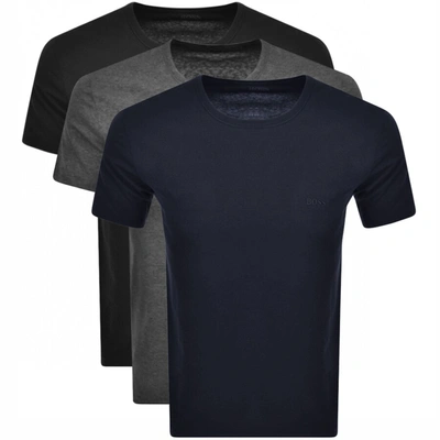 Hugo Boss Boss Multi Colour Triple Pack T Shirts In Blue