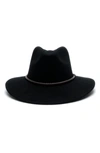Modern Monarchie Wide Brim Felt Fedora In Black