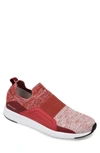 Vance Co. Men's Cannon Casual Slip-on Knit Walking Sneakers In Red