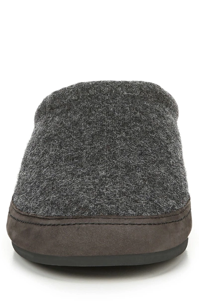Vince Howell Faux Shearling Lined Slipper In Charcoal