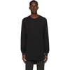11 By Boris Bidjan Saberi Cotton-blend Long-sleeve Sweatshirt In Black
