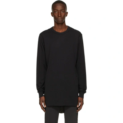 11 By Boris Bidjan Saberi Cotton-blend Long-sleeve Sweatshirt In Black