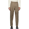 AURALEE BLUEFACED WOOL WIDE SLACKS TROUSERS