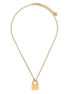 VERSACE GOLD-COLORED METAL NECKLACE WITH PENDANT DETAIL,10025991A006203J000