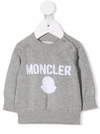 MONCLER LONG-SLEEVED LOGO KNIT JUMPER,17019623