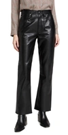AGOLDE RECYCLED LEATHER MID RISE RELAXED BOOT PANTS DETOX,AGOLE30561