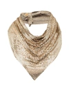 Rabanne Draped Mesh Necklace In Gold
