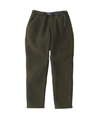 Gramicci Boa Fleece Track Pants In Olive-green