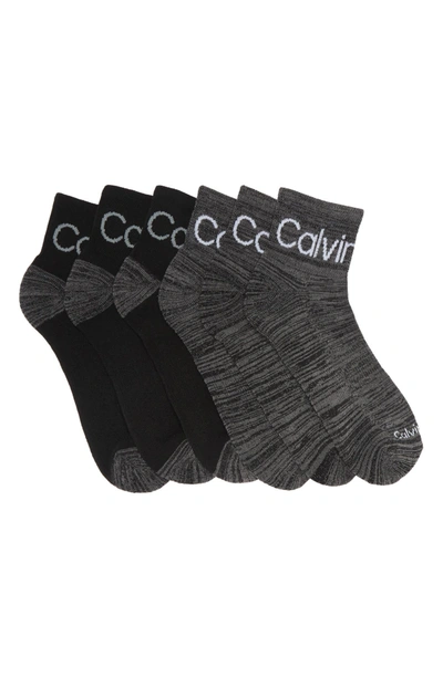 Calvin Klein Sport Cushion Sock In Black Assorted