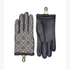Tory Burch Women's T Monogram Toggle Gloves In Navy Blue