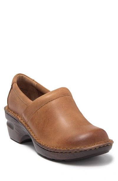 B O C By Born Peggy Clog In Moc Brown Oiled F/ G