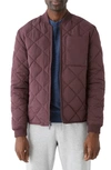 Frank + Oak The Skyline Reversible Bomber Jacket In Chestnut