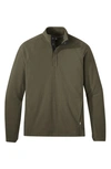 Outdoor Research Trail Mix Snap Pullover In Fatigue