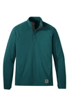 Outdoor Research Trail Mix Snap Pullover In Treeline
