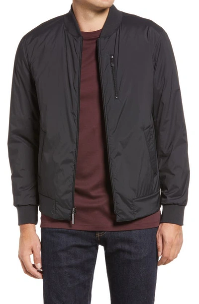 Robert Barakett Crescent Baseball Jacket In Black
