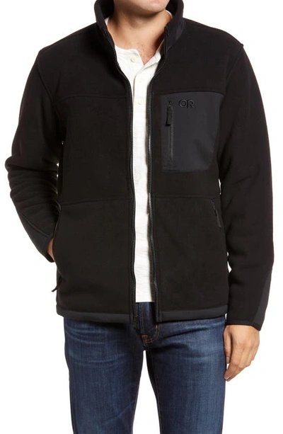 Outdoor Research Juneau Fleece Jacket In Black