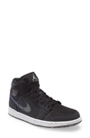 Jordan Air  1 Mid Se Basketball Shoe In Black/ Multi/ Racer Blue