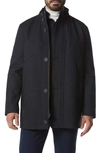 Marc New York Dorsey Wool Blend Car Coat In Charcoal