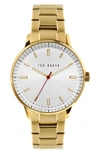 Ted Baker Men's Cosmop Gold-tone Stainless Steel Bracelet Watch 42mm In Gold